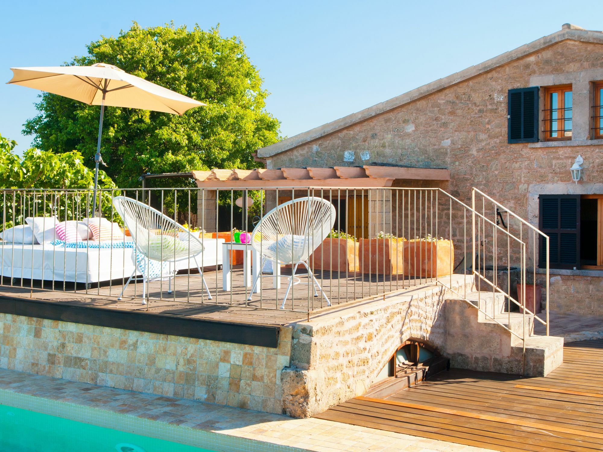 Villa Barcares Petit, Piscina, Jardines Junto A Playa En Alcudia (Mallorca)